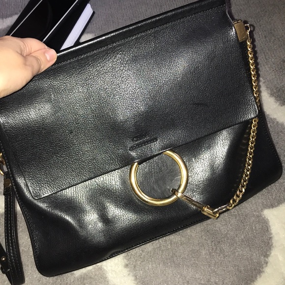 Chloe Medium Faye Bag - Black Leather - Picture 9 of 16